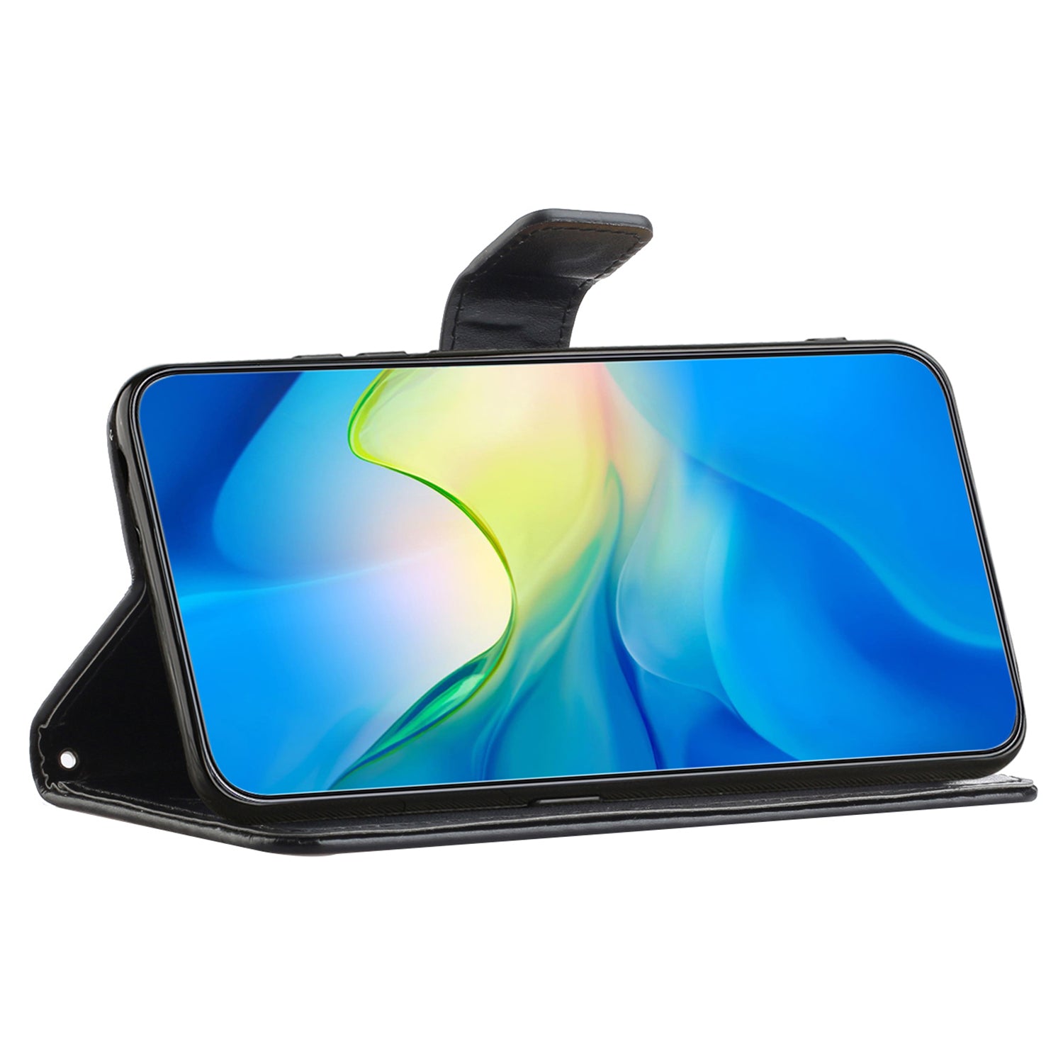 Til Samsung Galaxy A25 5G Ridsesikkert PU-læder Sommerfugleblomst præget pung Telefon Etui Stand Cover Til Samsung Galaxy A25 5G Ridsesikkert PU-læder Sommerfugleblomst præget pung Telefon Etui Stand Cover